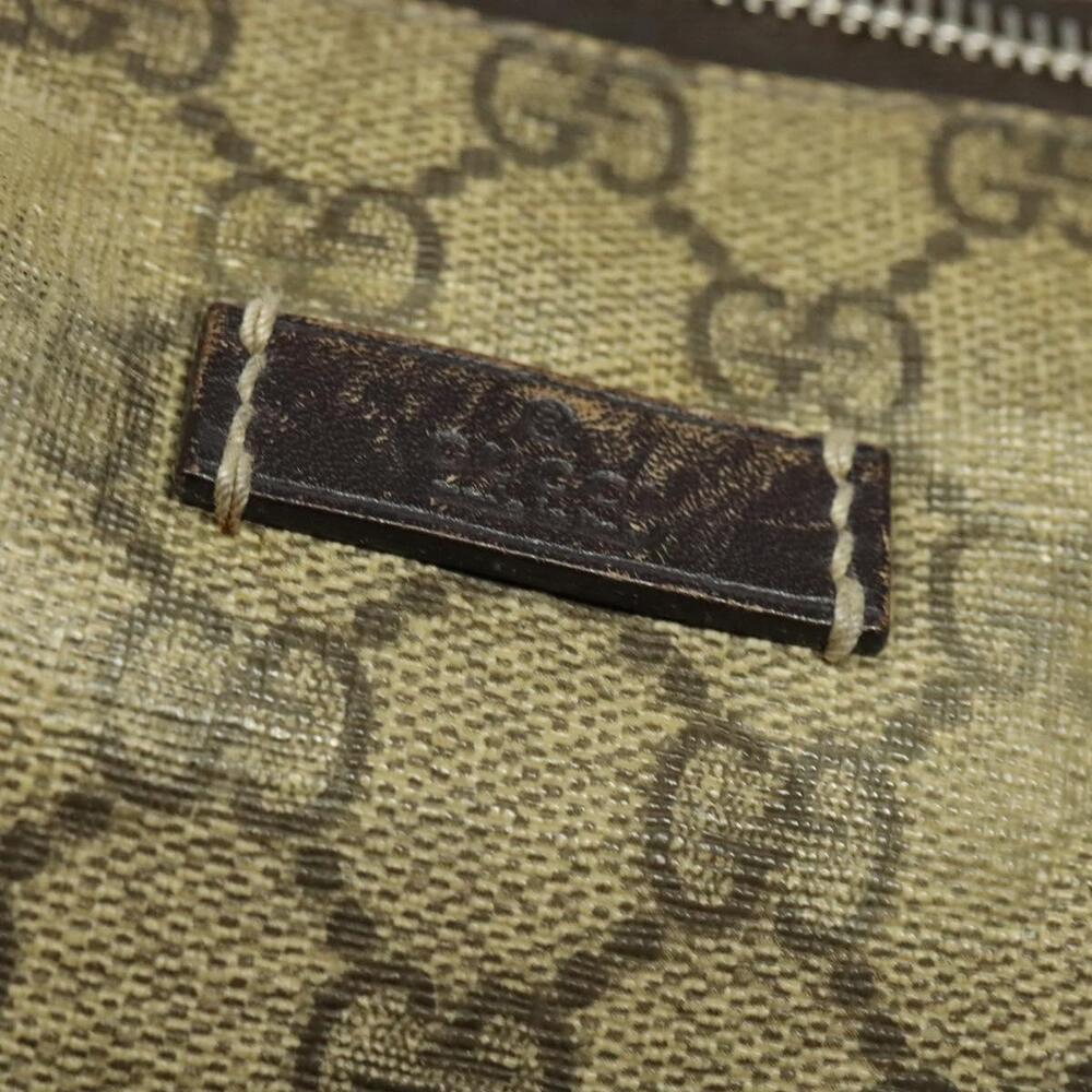 GUCCI GG Supreme Shoulder Bag Pvc Beige Gold - Picture 14 of 16